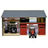Kidsglobe Tractorwerkplaats Met Berging Schaal 1 : 32 -Bruderiku Winkel kidsglobe 610816 werkplaats met berging deur rood