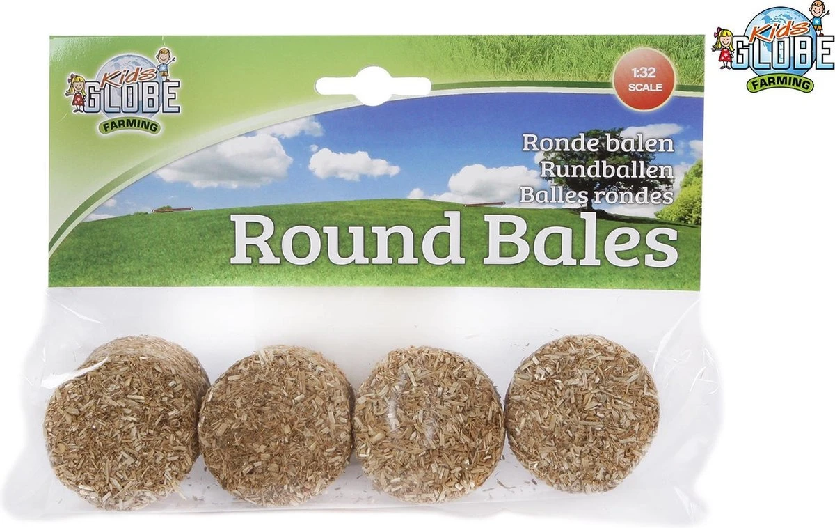 Kidsglobe Ronde Hooibalen 4 Stuks Schaal 1 : 32 5 Kidsglobe Ronde Hooibalen 4 Stuks Schaal 1 : 32 - Afbeelding 3