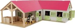 Kidsglobe Paardenstal Met 4 Boxen En Berging Rose/Wit -Bruderiku Winkel kidsglobe paardenstal hoekmodel 8713219362167 1