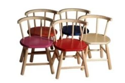 Beukenhouten Stoeltje Met Gebogen Leuning -Bruderiku Winkel kinder stoeltje van dijktoys 496 1 1