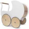 Poppenwagen – Duwkar Kinderfeets Pram -Bruderiku Winkel kinderfeets poppenwagen wit 1