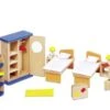 Meubelset Kinderkamer III -Bruderiku Winkel kinderkamer poppenhuis goki 51745