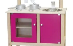 Houten Keuken “Little Chef”, Rose -Bruderiku Winkel kinderkeuken simply for kids little chef rose 2 1