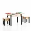 2-zits Speeltafel Met 2 Krukjes – Junktrunk -Bruderiku Winkel kindertafel met stoeltjes junktrunk 504 00