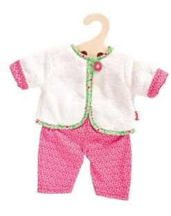 Kledingset Flower Mt. 35 – 45 Cm. -Bruderiku Winkel kledingset pop heless 1625 2625 1 1