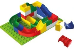 Hubelino Knikkerbaan Bouwdoos Mini-set 45-delig -Bruderiku Winkel knikkerbaan 45 delig hubelino 420139 1 1