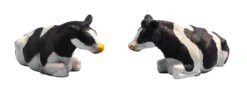 Koeien Set Van 2 Stuks Zwart/wit Liggend Kidsglobe Schaal 1 : 32 -Bruderiku Winkel koeien zwartbont kids globe farming 571872 scaled 1