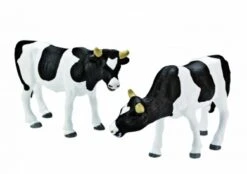 Kidsglobe Koeien Set Van 2 Stuks Zwart/wit Staand -Bruderiku Winkel koeien zwartbont kidsglobe 571873