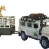 Land Rover Defender + Giraffetrailer -Bruderiku Winkel landrover defender met giraffetrailer kidsglobe