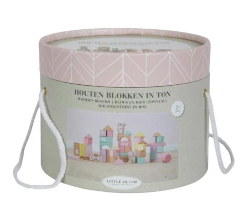 Little Dutch Houten Blokkenton Rose LittleDutch 3 Little Dutch Houten Blokkenton Rose LittleDutch