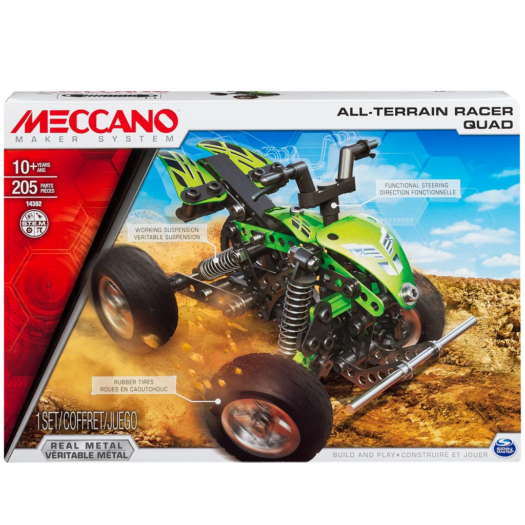 Meccano 14302 All-Terrain-Racer Quad Constructie-speelgoed 3 Meccano 14302 All-Terrain-Racer Quad Constructie-speelgoed