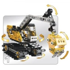 Meccano 16301 Excavator Graafmachine Contructiespeelgoed -Bruderiku Winkel meccano 16301 graafmachine bulldozer 1 1