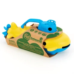 Green Toys Green-Toys Onderzeeer Geel Met Blauw Handvat -Bruderiku Winkel onderzeeer blauw handvat green toys 3