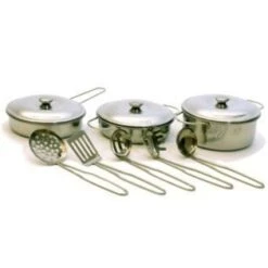 Pannenset RVS -Bruderiku Winkel pannenset rvs simply 1