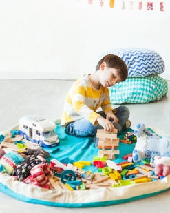 Opbergzak En Speelkleed 2 – In – 1 – Play&Go Zigzag Black -Bruderiku Winkel play go opbergzak 2 2