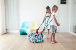 Opbergzak En Speelkleed 2 – In – 1 – Play&Go Zigzag Blue -Bruderiku Winkel play go opbergzak 5 1