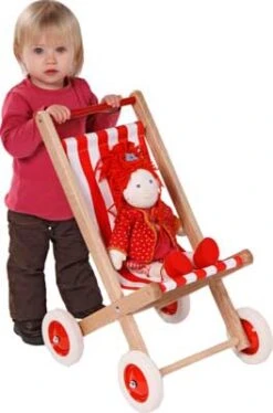 Poppenbuggy Hout -Bruderiku Winkel poppenbuggy loewenherz 55410 1 1