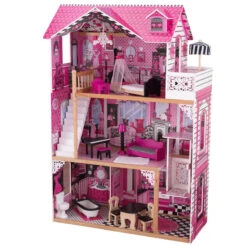 Poppenhuis Barbiehuis Amelia -Bruderiku Winkel poppenhuis barbiehuis kidkraft 65093 amelia 1
