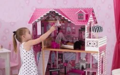 Poppenhuis Barbiehuis Amelia -Bruderiku Winkel poppenhuis barbiehuis kidkraft 65093 amelia 4