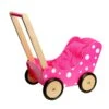 Poppenwagen Simply For Kids Stippen Rose -Bruderiku Winkel poppenwagen simply for kids stippen rose