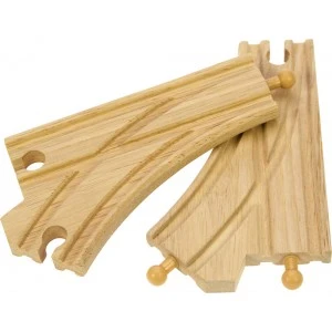 BigJigs BJT107 Rail Splitsing Afslaan-Rechtdoor 4 BigJigs BJT107 Rail Splitsing Afslaan-Rechtdoor - Afbeelding 2
