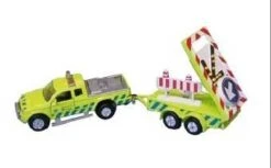 Pickup Rijkswaterstaat Met Bebakeningstrailer -Bruderiku Winkel rijkswaterstaat auto bebakening met licht kidsglobe 1 1