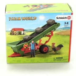Schleich 42377 Hooitransportband Met Boer FarmWorld -Bruderiku Winkel schleich 42337 hooi transportband met boer 3