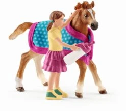 Schleich 42361 Veulen Met Deken HorseClub -Bruderiku Winkel schleich 42361 veulen met deken 1