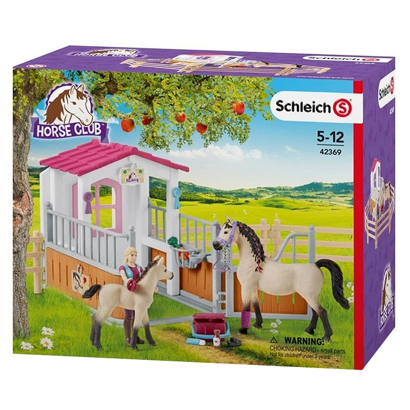 Schleich 42369 Paardenbox Met Paarden En Verzorgster Horse Club 6 Schleich 42369 Paardenbox Met Paarden En Verzorgster Horse Club - Afbeelding 4