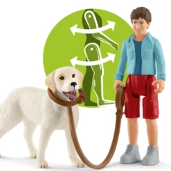 Schleich 42478 Wandelen Met Labrador FarmWorld -Bruderiku Winkel schleich 42478 wandelen met labrador 1 1