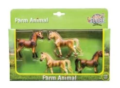 Paarden Set Van 4 Stuks Kidsglobe Schaal 1 : 32 6 Paarden Set Van 4 Stuks Kidsglobe Schaal 1 : 32 -Bruderiku Winkel set 4 paarden kidsglobe 1 1