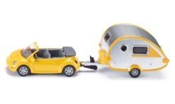Siku 1629 VW Beetle Met Caravan 1 : 87 -Bruderiku Winkel siku 1629 vw beetle met caravan 1