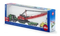 Siku 1834 Transport Zwaar Materieel Dieplader Met Hijskraan  -Bruderiku Winkel siku 1834 transport zwaar materieel 3