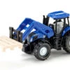 Siku 1487 New Holland Met Frontlader Tractor Schaal 1 : 87 -Bruderiku Winkel siku 1487 new holland met voorlader pallet