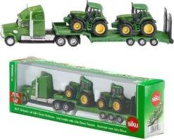 Siku 1837 Dieplader+John-Deere Tractoren -Bruderiku Winkel siku 1837 dieplader met john deere tractoren