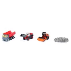 Siku 6329 Giftset Infra Stratenbouw Schaal 1:87 -Bruderiku Winkel siku 6329 giftset stratenbouw loader compactor vrachtauto 1