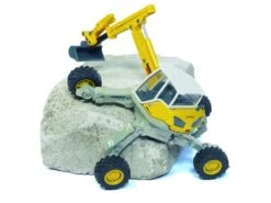 Siku 3548 Menzi-Muck Hydraulische-baggermachine -Bruderiku Winkel siku menzi muck m545 graafmachine geel grijs speelactief.nl 1