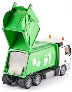 Siku 2938 Mercedes Vuilniswagen -Bruderiku Winkel siku mercedes benz vuiniswagen faun opbouw variopress groen 2938 4006874029389.jpg 2