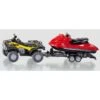Siku 2314 Quad Met Aanhangwagen Met Jetski Schaal 1:50 -Bruderiku Winkel siku siku 2314 quad met tandem aanhanger en jetski