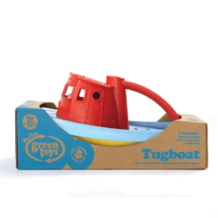 Green Toys Green-Toys Sleepboot Blauw Met Rood Handvat -Bruderiku Winkel sleepboot rood handvat green toys 3