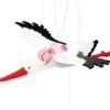 Swingfiguur Ooievaar Met Baby, Rose -Bruderiku Winkel swingfiguur ooievaar rose 52929