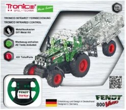 Tronico Micro Radiografisch Bestuurbare Fendt 800 Vario Met Aanhanger – 1 : 64 -Bruderiku Winkel tractor fendt 880 vario tronico micro 09521 1