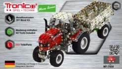 Tronico Micro Massey Ferguson MF 7600 Met Aanhanger – 1 : 64 -Bruderiku Winkel tractor mf7600 tronico micro 9540 1