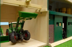 Kidsglobe Tractorwerkplaats Met Berging Schaal 1 : 32 -Bruderiku Winkel werkplaats met berging kidsglobe 610410 2